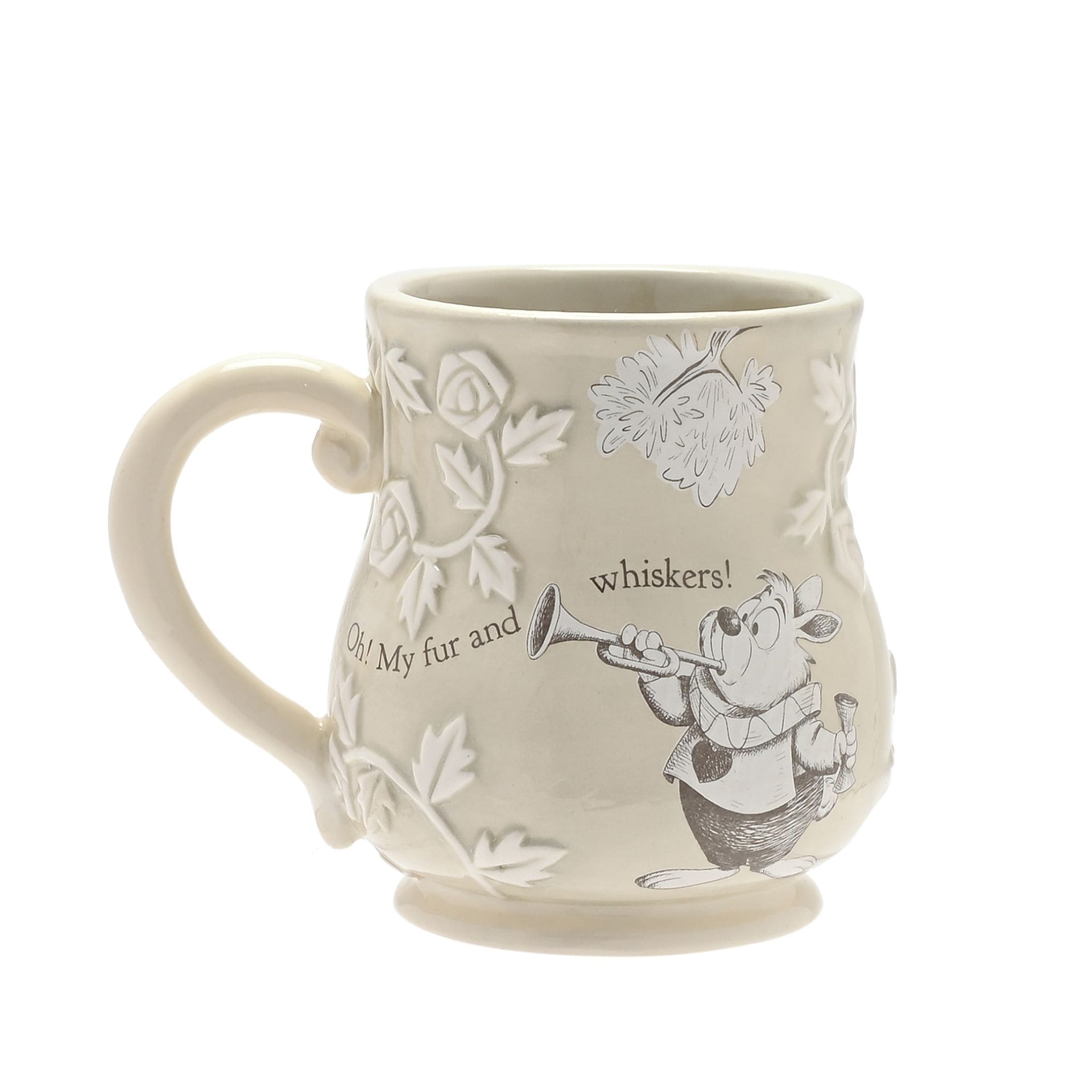 Disney Geschirr, Disney Widdop, DI2243, Disney Becher, Tasse, Disney Home Decor, Alice im Wunderland Kaffeebecher, Teebecher, Mug, Das weiße Kaninchen, White Rabbit