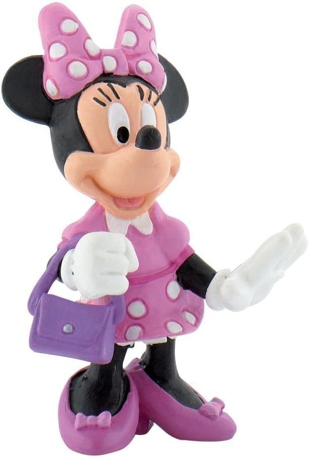 Micky & Friends - Minnie Maus mit Tasche /  Walt Disney Spielfigur - Tortenfigur - Disneyfigur Bullyland 15328