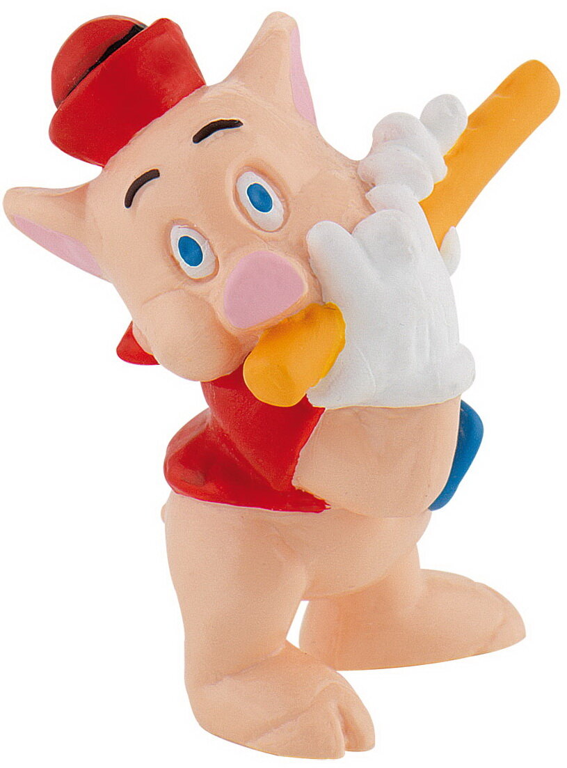 Die drei kleinen Schweinchen - Schweinchen Pfeifer /  Walt Disney Spielfigur - Tortenfigur - Disneyfigur Bullyland 12490