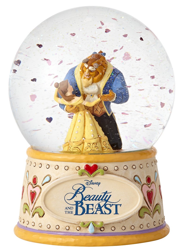 Disney Traditions, Jim Shore, Jim Shore Disney, Jim Shore Disneyfigur, Jim Shore Disney Figur, 4059189, Moonlight Waltz, Mondscheinwalzer Schneekugel, Beauty & The Beast, Die Schöne und das Biest