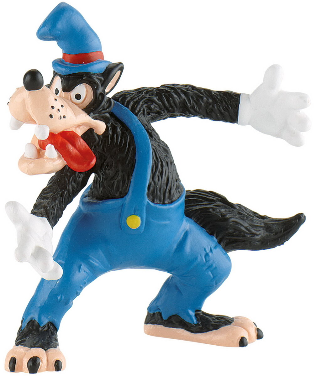 Die drei kleinen Schweinchen - Ede Wolf /  Walt Disney Spielfigur - Tortenfigur - Disneyfigur Bullyland 12493