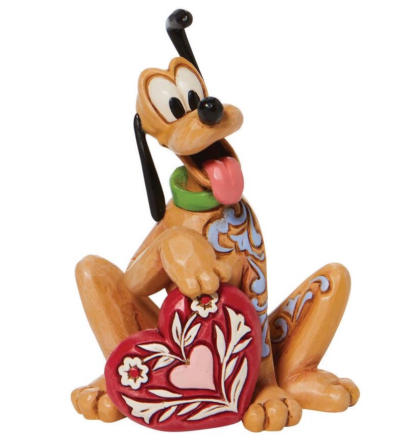 Pluto mit Herz Minifigur - Pluto with Heart - Disney Traditions by Jim Shore 6010108