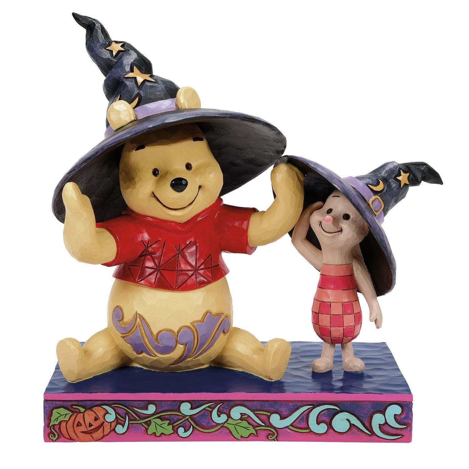 Jim Shore, Disney Traditions, Disneyfigur, Jim Shore Figur, 6016595, Winnie the Boo, Pooh & Piglet Witches, Puuh & Ferkel Hexen, Halloweenfigur