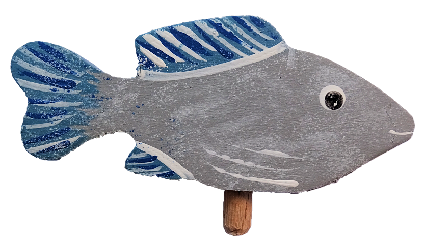 Meeresbewohner Fisch Guppy  - Steckfigur für den großen Kerzenring von Sebastian Design