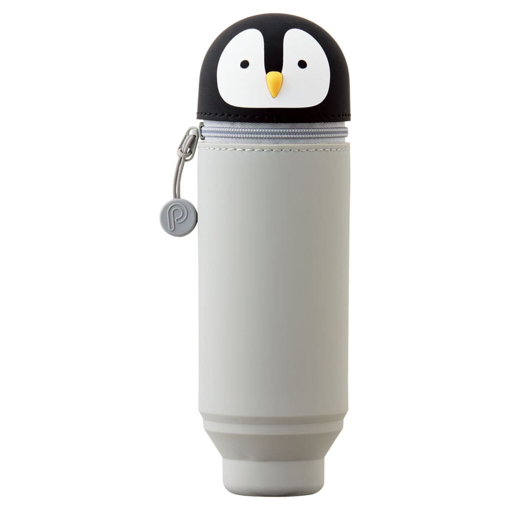 PuniLabo, Punilabo, Lihit Lab, Federtasche und Stiftehalter, stehende Federtasche, Pencil Case, animal, Tiere, stand up pen case, A7712-10, Federtasche Pinguin, Penguin, Schlamper, Faulenzer, Federmappe