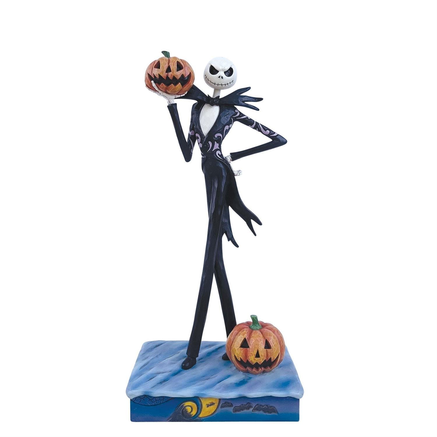 Jim Shore, Disney Traditions, Disneyfigur, Jim Shore Figur, 6016592, Disney Halloweenfigur, Jack Skellington with Pumpkins, Frightful Fun, Jack mit Kürbissen