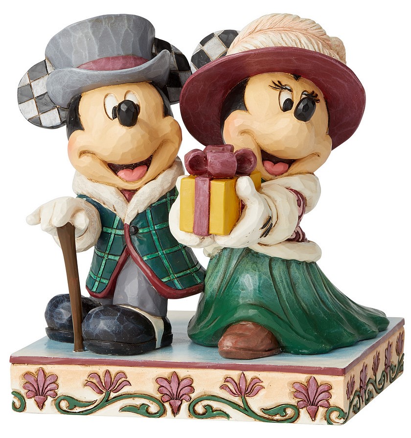 Disney Traditions, Jim Shore, Jim Shore Disney, Jim Shore Disneyfigur, Jim Shore Disney Figur, 6002829, Elegant Excursion Mickey & Minnie, Stilvoller Ausflug Micky und Minnie, Mickey Mouse &  Minnie Mouse, Micky Maus & Minnie Maus, Jim Shore Micky Maus