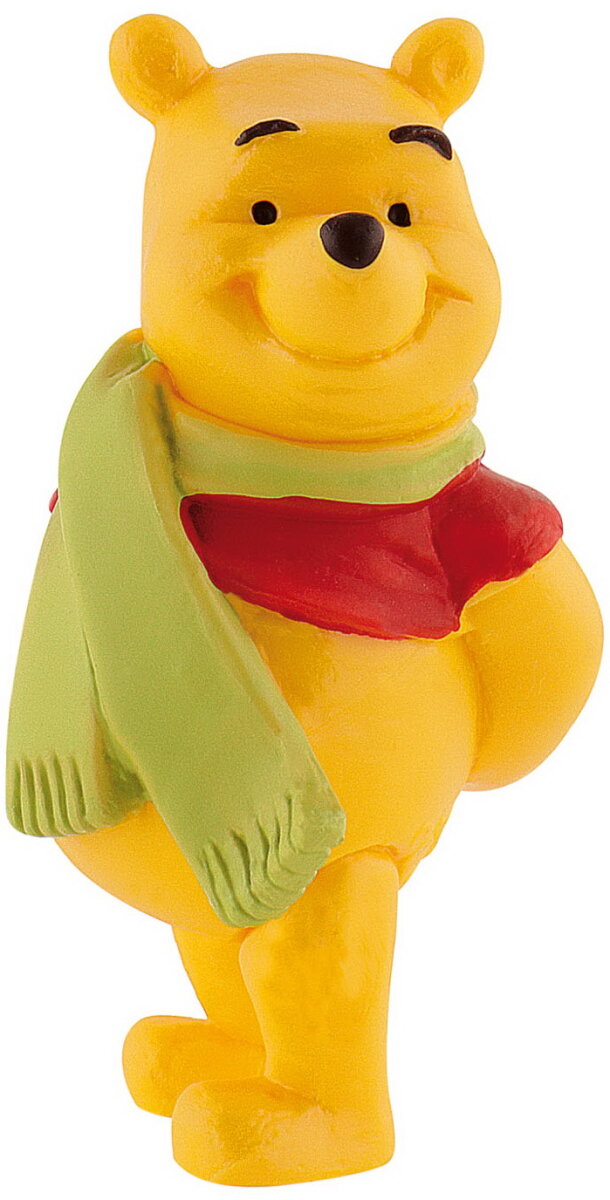 Winnie Pooh & Friends - Winnie Puuh mit Schal -  Walt Disney Spielfigur - Tortenfigur - Disneyfigur Bullyland 12327