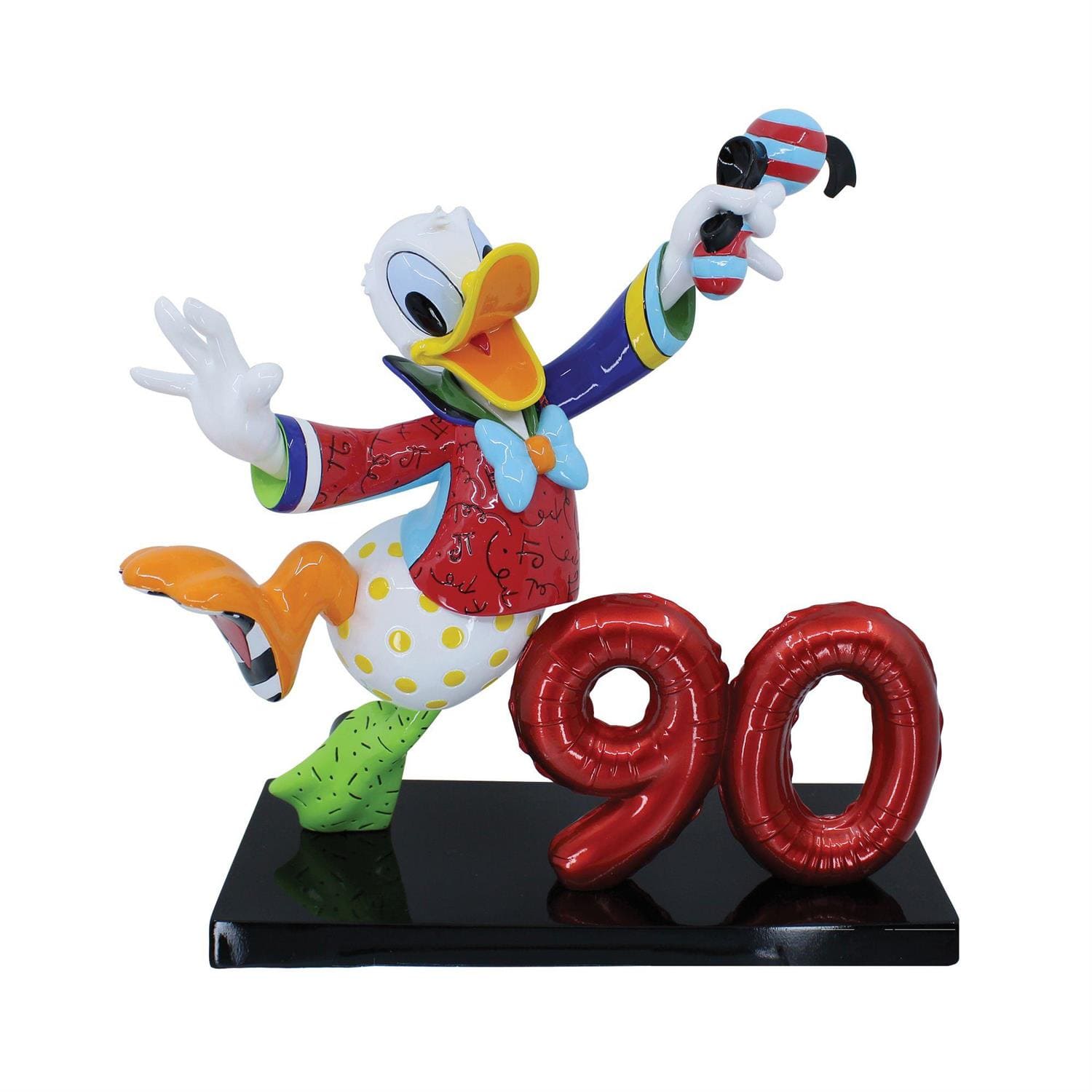 Disney Britto, Romero Britto, Donald Duck 90th Anniversary, Limited Edition Donald Duck, 90. Geburtstag, Britto limitierte Figur