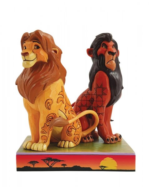 Jim Shore, Disney Traditions, Jim Shore Disney Traditions, 6010093, Simba & Scar, The Lion King, König der Löwen, Jim Shore Disney, Jim Shore Winnie Puuh, Jim Shore Disney, Walt Disney König der Löwen