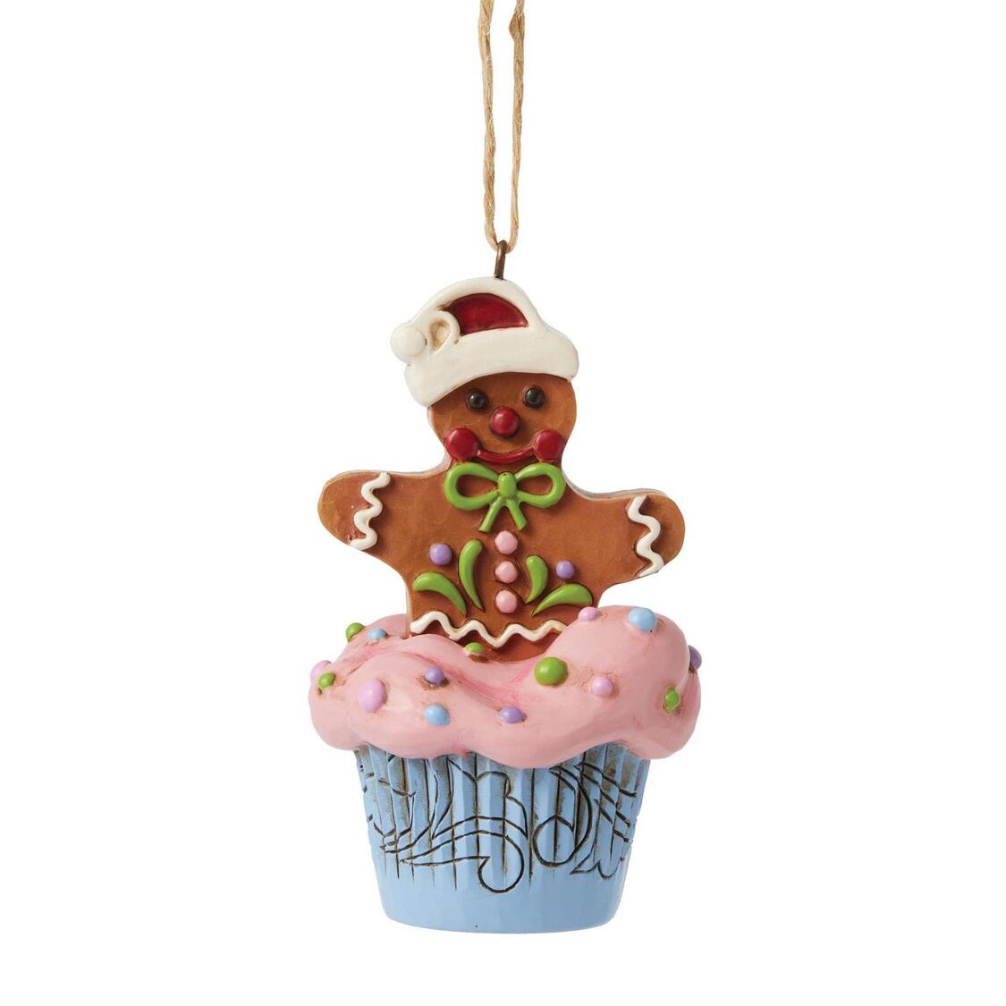 Gingerbread Cupcake Ornament Lebkuchenmann Cupcake - Heartwood Creek by Jim Shore 6017271