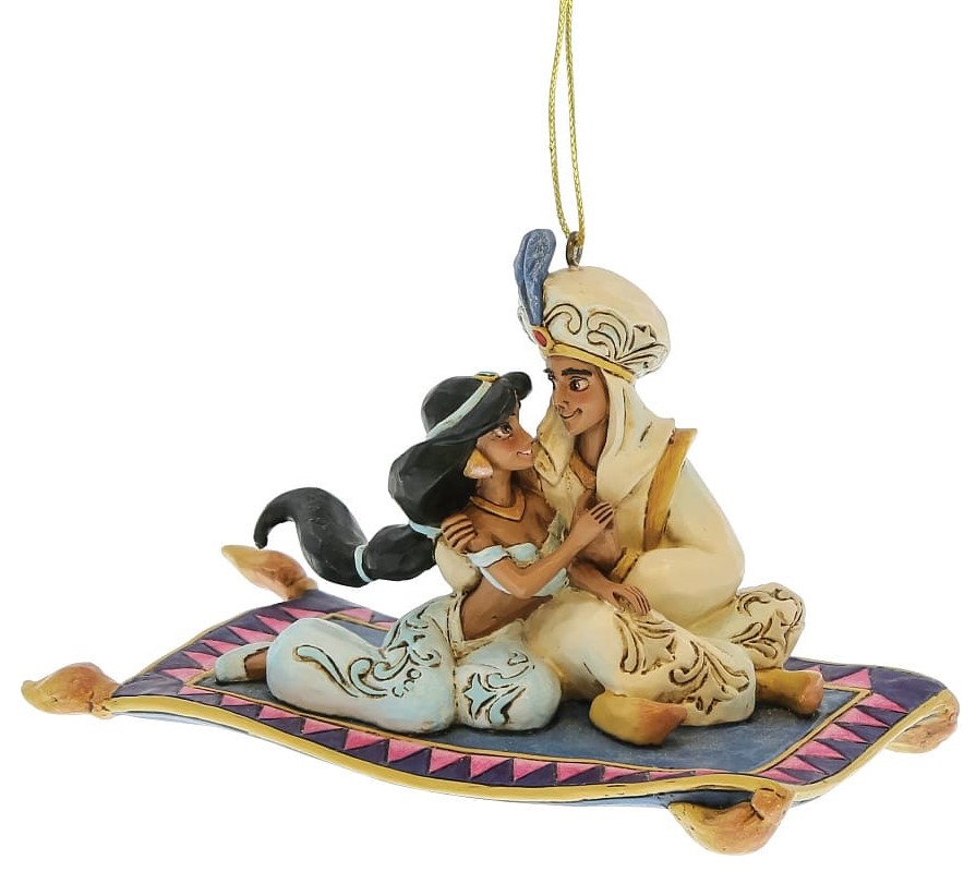 Aladdin & Jasmine - Ornament / Weihnachtsanhänger - Disney Traditions Jim Shore 6017550