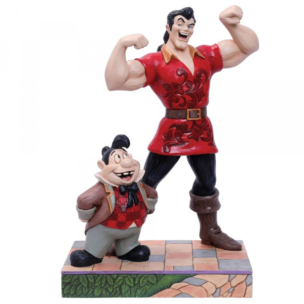 Disney Traditions, Jim Shore, Muscle-Bound Menace, Gaston and Lefou, Gaston und Lefou, Muskulöse Bedrohung