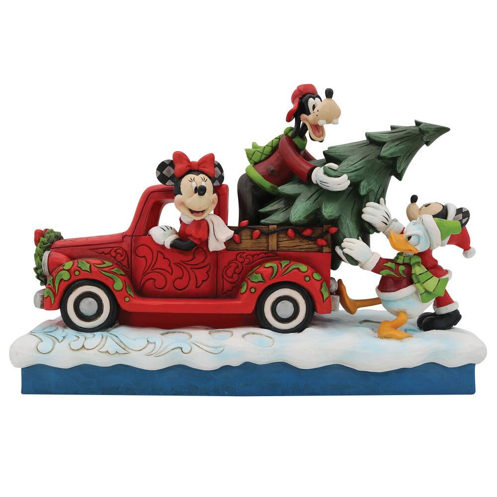 Disney Traditions, Jim Shore, Jim Shore Disney, 6010868, Fab 4 with Red Truck, 4 Fab mit rotem Truck, Jim Shore Disney Traditions, Jim Shore Disney Figur, Jim Shore Fab 4