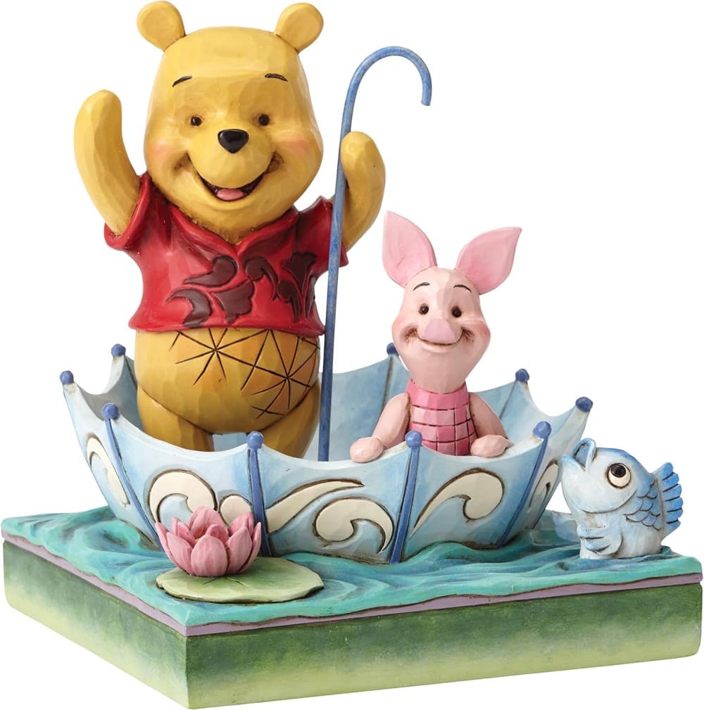 Disney Traditions, Jim Shore, Jim Shore Disneyfigur, Disney Figur, Volkskunst, Folkart, 50 Years of Friendship, Winnie Pooh & Piglet, Winnie Puuh und Ferkel, 4054279, Jim Shore Disney