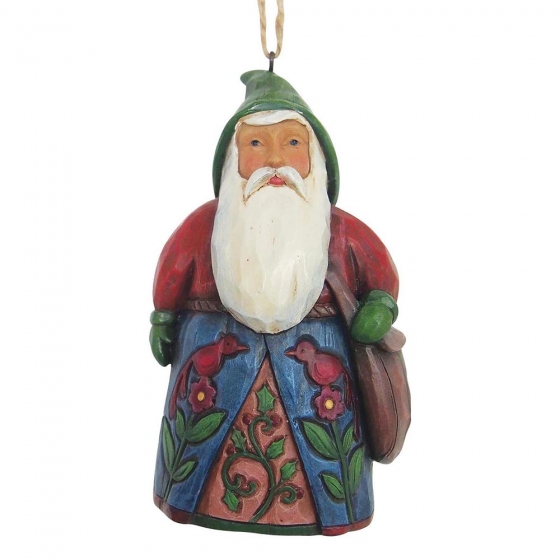 Heartwood Creek, Jim Shore, Folklore Santa with Bag Ornament, Weihnachtsmann, Anhänger