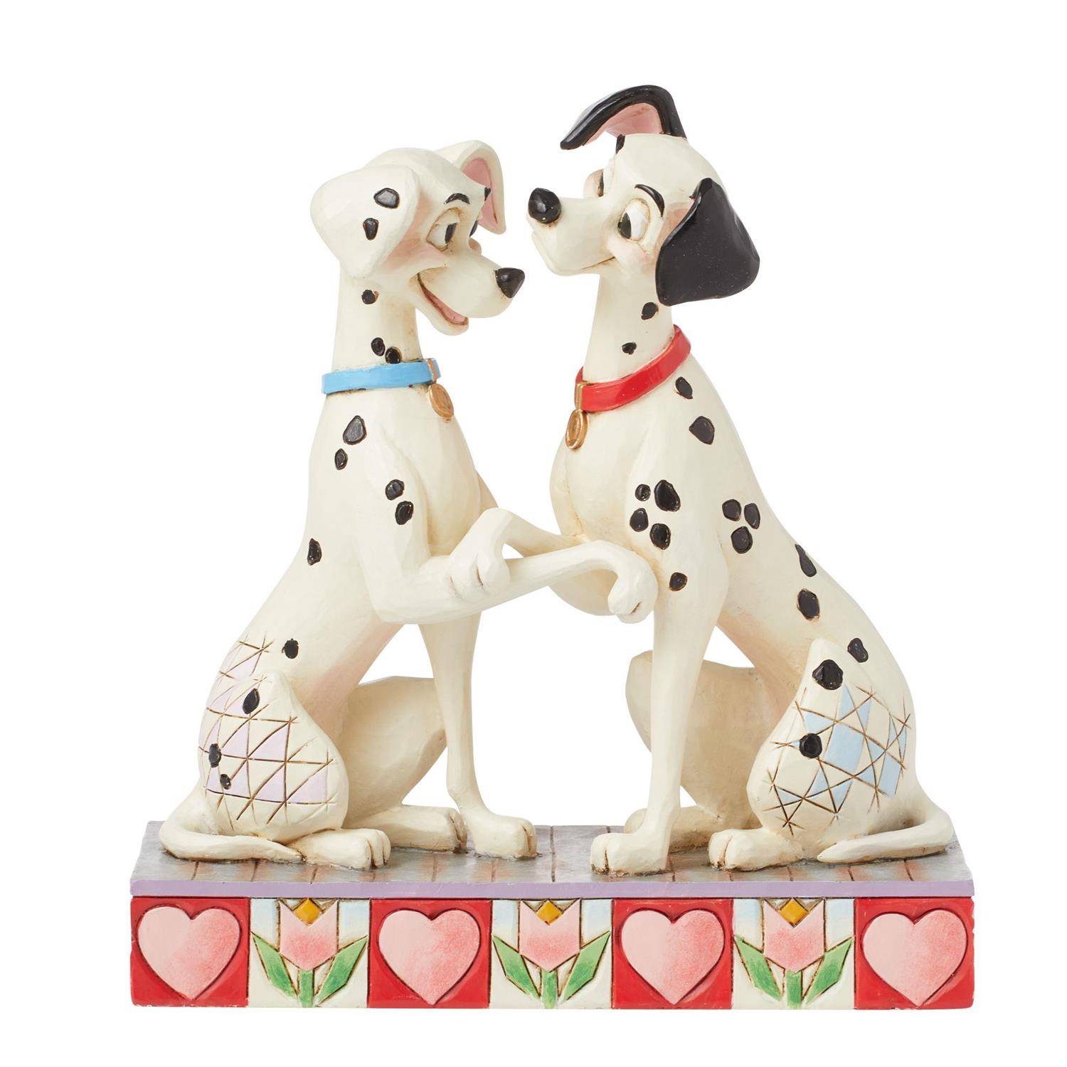 Jim Shore, Disney Traditions, Jim Shore Disneyfigur, 101 Ways To Love You, Pongo & Perdita, 101 Dalmatiner, 101 Dalmations, Jiim Shore Figurine, 6016331