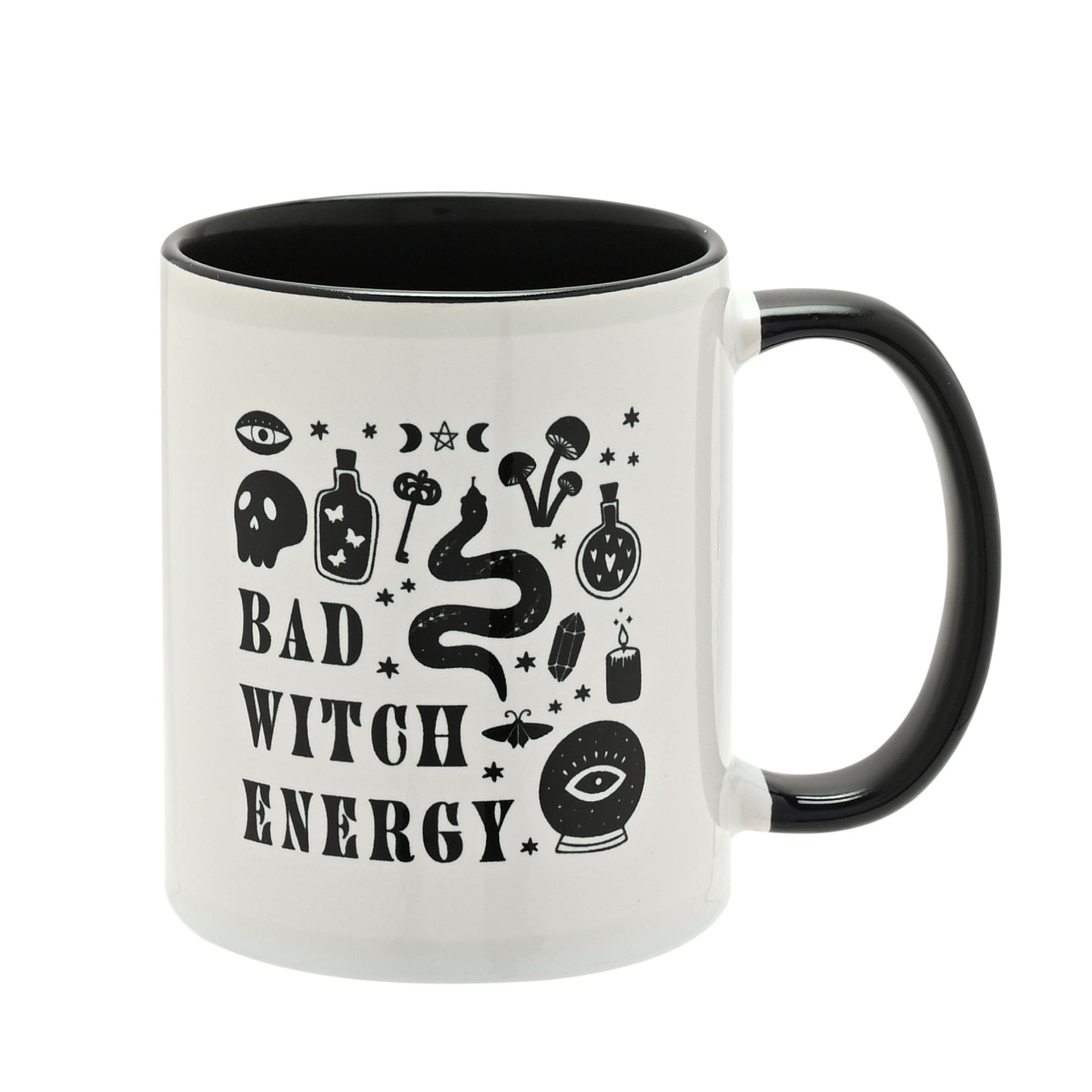 HW773, Halloween Becher, Halloween Tasse, Kaffeebecher, Teebecher, Halloweenspaß, Hocus Pocus Novelties, The Seasonal Gift Company, Bad Witch Energy