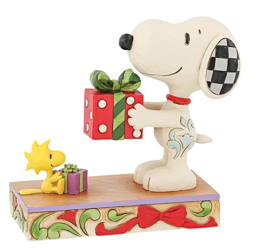 Christmas Exchange Snoopy & Woodstock tauschen Geschenke - Peanuts by Jim Shore 6013047