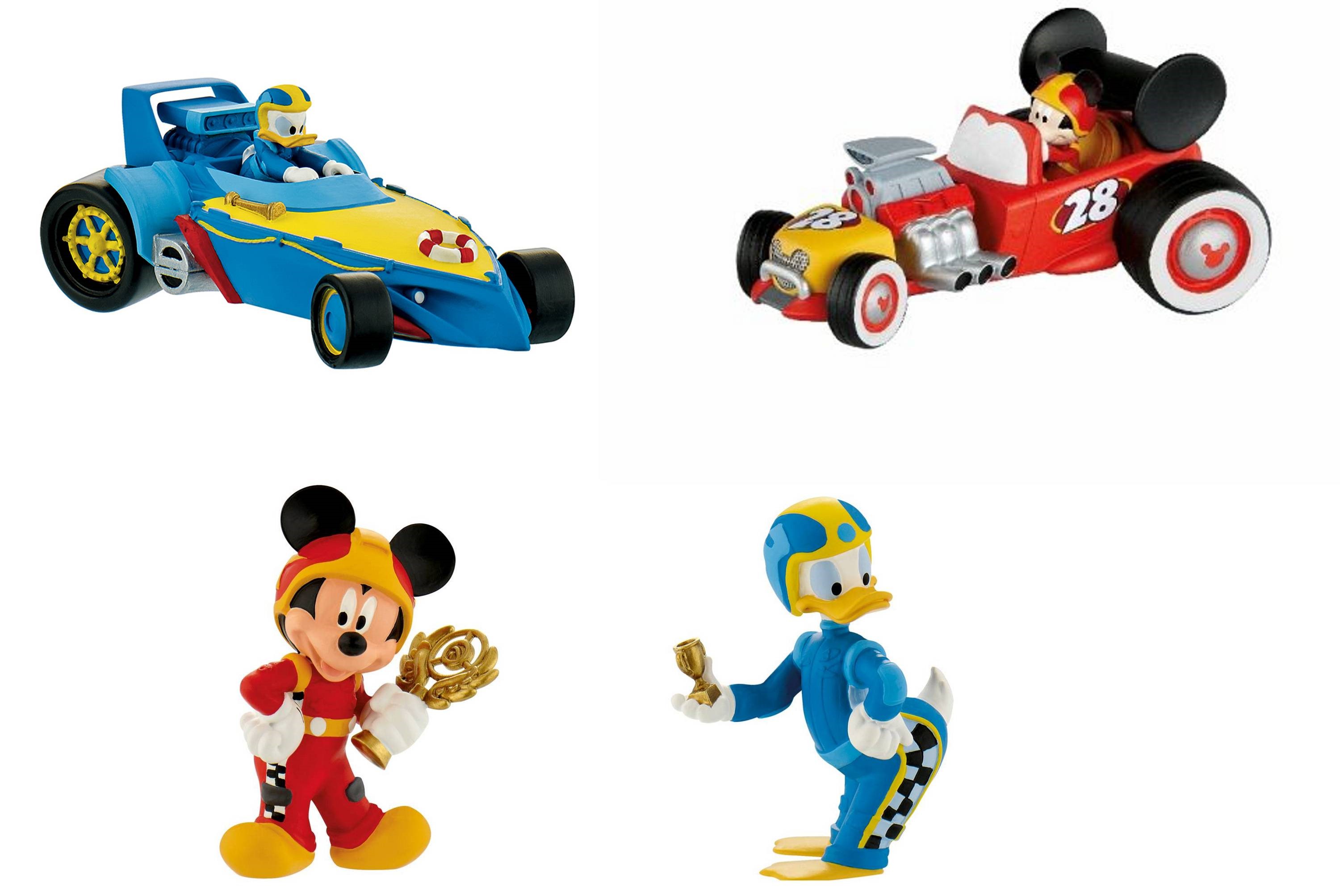 Bullyland, Mickey und die flinken Flitzer, Micky, Donald, Goofy, Minnie, Rennauto