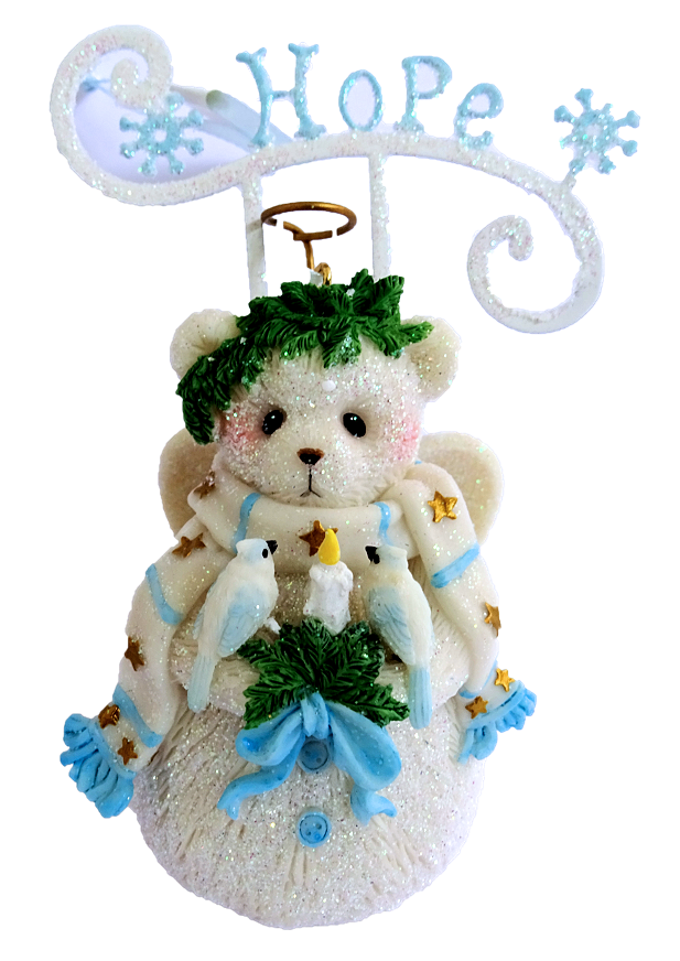 Cherished Teddies, Hope Snowbear, Ornament, Anhänger, Weihnachtsanhänger, 4023748, Cherished Teddies Snowbear, Cherished Teddies Ornament