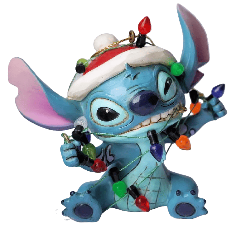 Stitch Wrapped In Lights Ornament / Stitch mit Lichterkette - Disney Traditions by Jim Shore 6017542