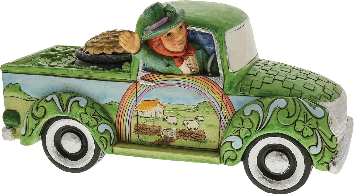 Truck Load of Luck - Eine Wagenladung voller Glück - Leprechaun in Truck / Glückskobold - Jim Shore 6010268