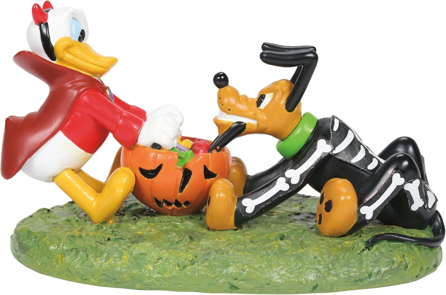 Department 56 - Donald & Pluto's Tussle - Rauferei Halloweenfigur - 6007729