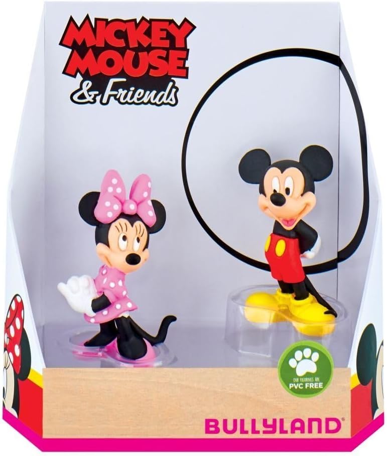 Mickey & Friends - Geschenkset Micky & Minnie - Walt Disney Spielfigur - Tortenfigur - Disneyfigur Bullyland 15083