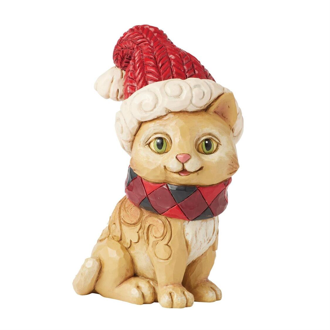 Weihnachtskatze Highland Glen / Christmas Cat Minifigur - Heartwood Creek by Jim Shore 6017029