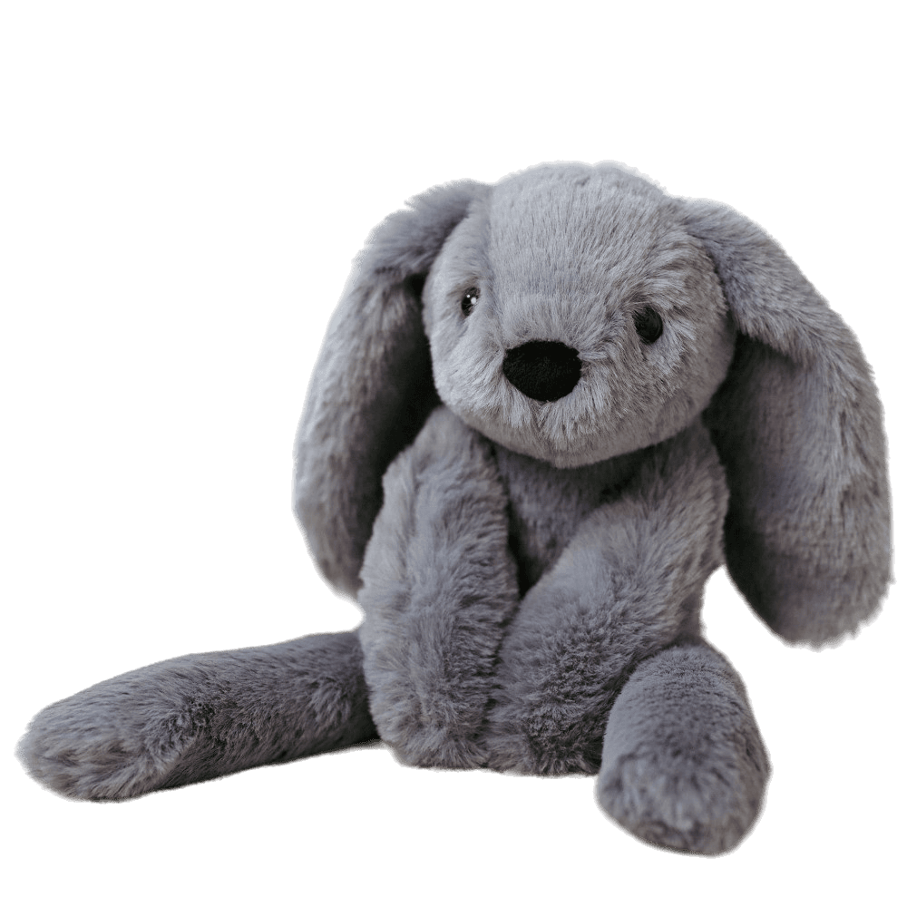 Softies - Hase / Sonny der Hase dunkelgrau - SOF103 - Softies Kuscheltier Plüschtier Stofftier  