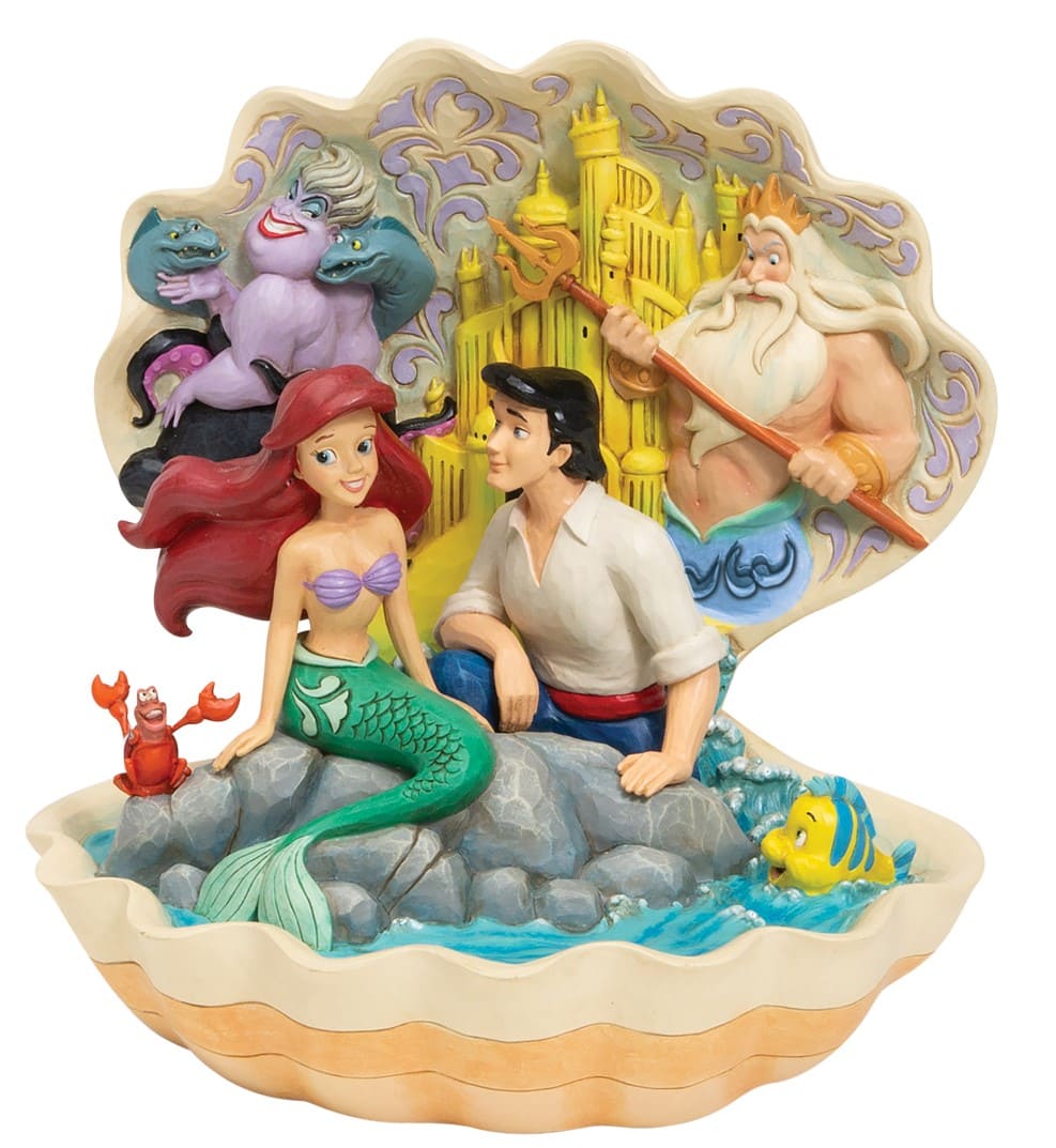 Seashell Scenario - The Little Mermaid / Muschelszene - Disney Traditions Jim Shore 6005956