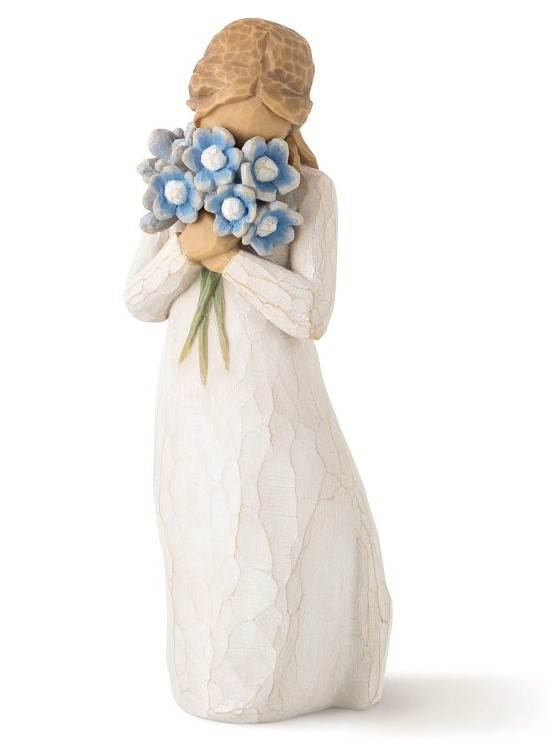 Blumenmädchen - Forget-Me-Not - Vergiss mich nicht - Vergissmeinicht / Willow Tree Figur Susan Lordi 26454