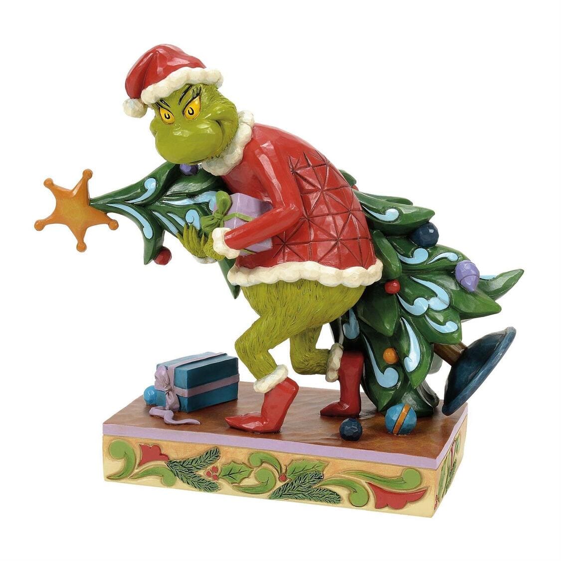 Grinch Carrying / Stealing Tree - Grinch stiehlt Weihnachtsbaum - Grinch by Jim Shore 6017064