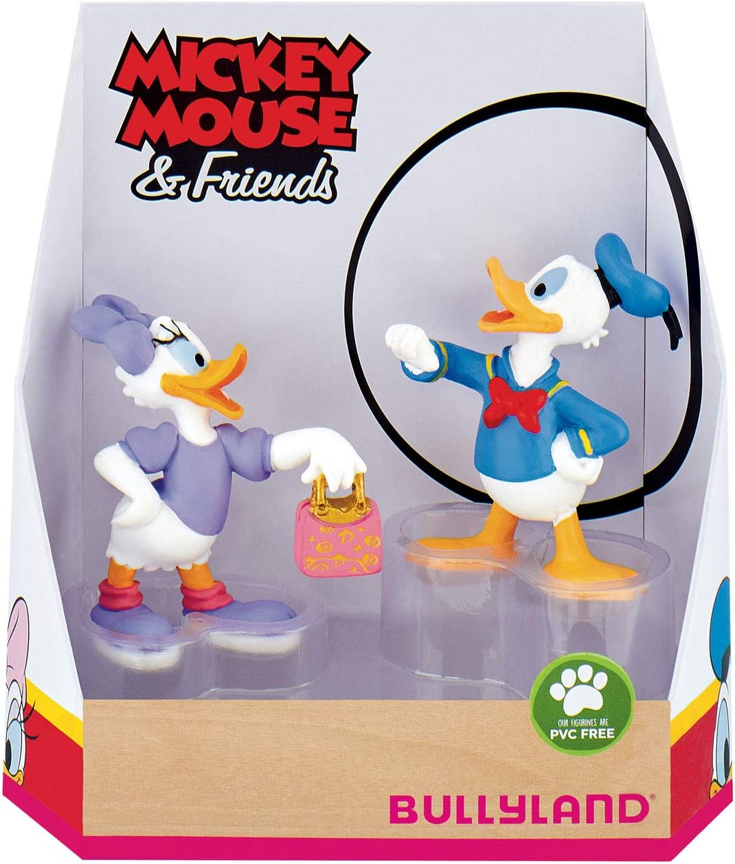 Mickey & Friends - Geschenkset Donald & Daisy /  Walt Disney Spielfigur - Tortenfigur - Disneyfigur Bullyland 15084