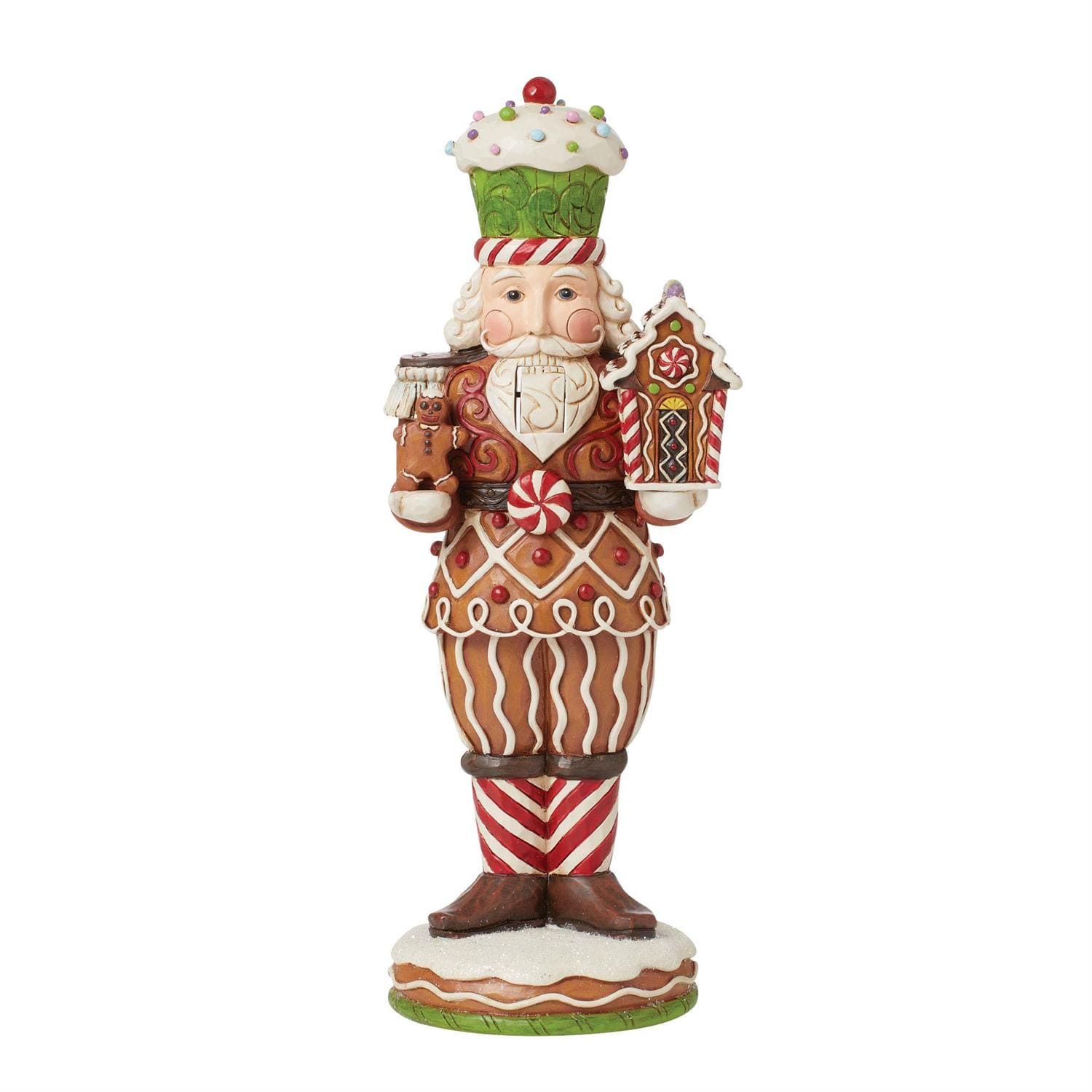 Jim Shore, Heartwood Creek, Jim Shore Santa, 6015436, Gingerbread Nutcracker, Lebkuchen-Nussknacker, Let's Get Crackin, Jim Shore Weihnachtsfigur