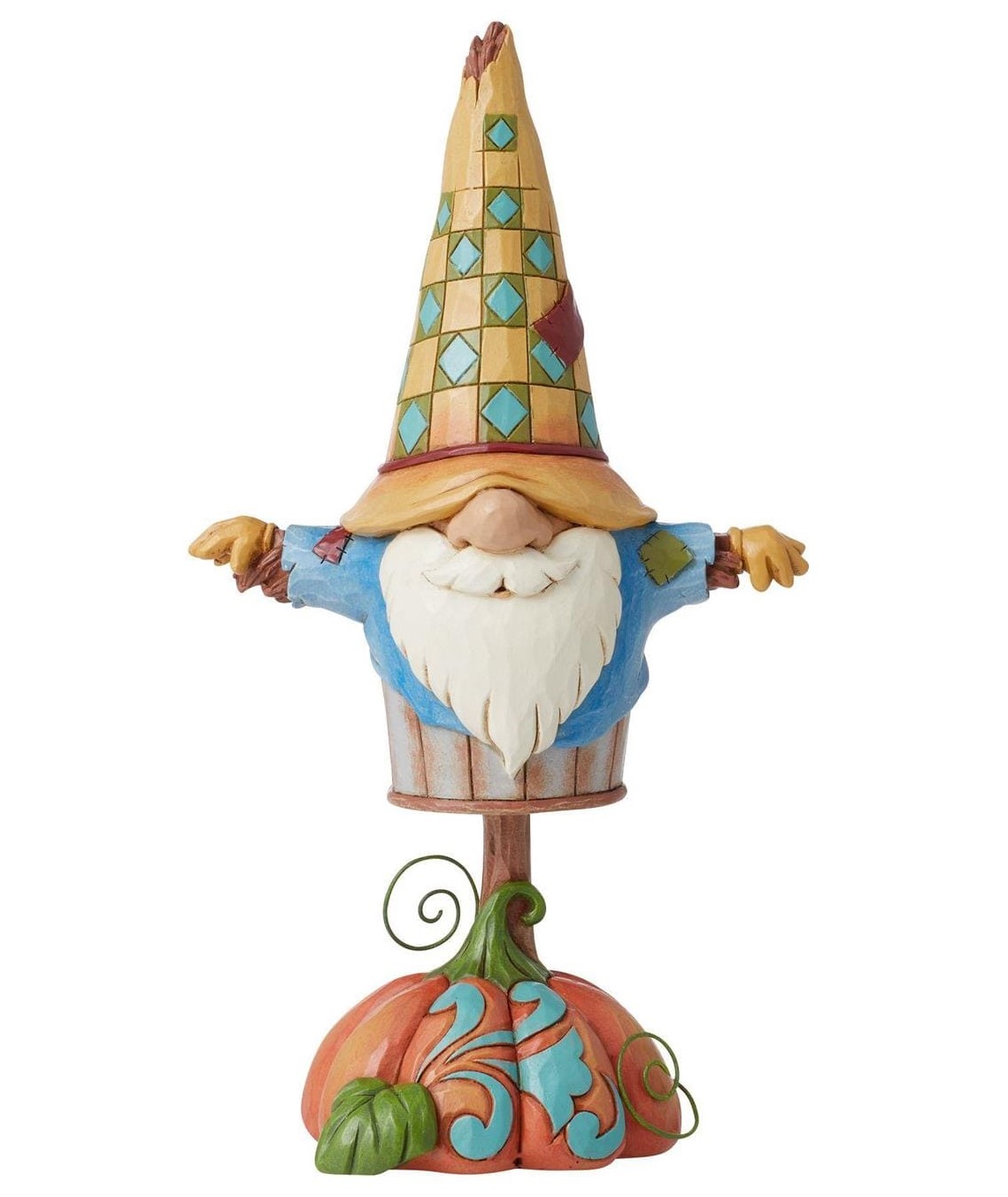 Heartwood Creek, Jim Shore, 6012758, Meet Me At The Pumpkin Patch Gnome, Treffen auf dem Kürbisfeld, Harvest Scarecrow Gnome Vogelscheuchen-Wichtel, Jim Shore Halloween, Jim Shore Herbst, Jim Shore Gnomes