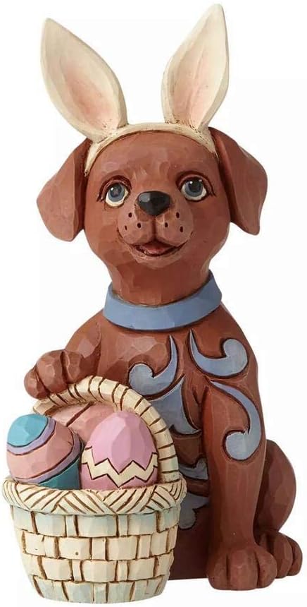 Hunde - Mini Dog with Bunny Ears - Minihund mit Osterhasenohren Jim Shore Heartwood Creek 6008411