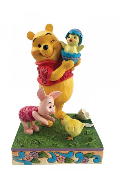 Jim Shore, Disney Traditions, Jim Shore Disney Traditions, 6010103, A Spring Surprise, Pooh & Piglet Osterfigur, Jim Shore Disney, Jim Shore Ostern, Jim Shore Winnie Puuh, Jim Shore Winnie the Pooh, Jim Shore Disney