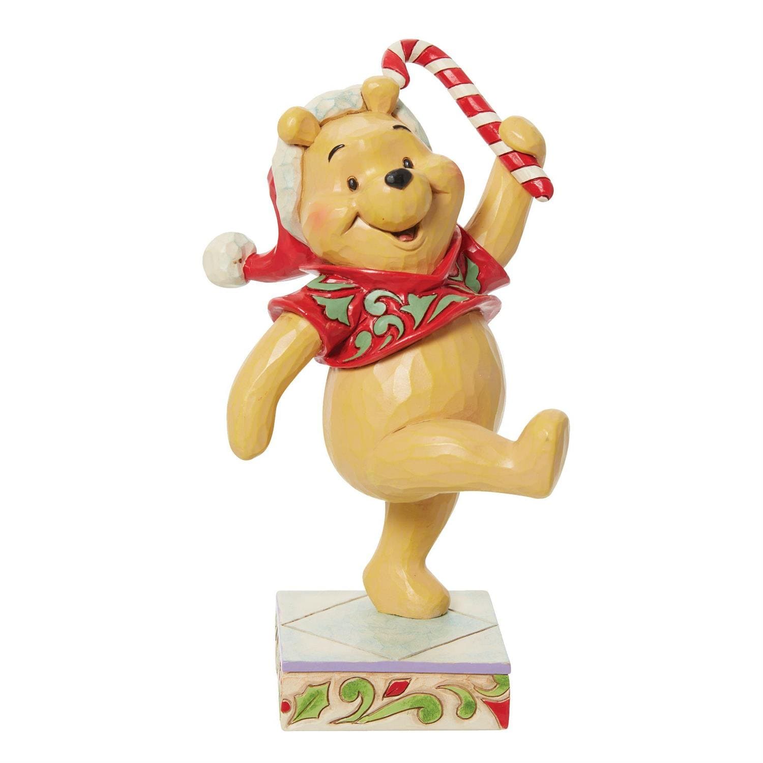 Disney Traditions, Jim Shore, Disney Traditions Jim Shore, 6013062, Christmas Sweetie Holiday Winnie Pooh, Winnie Puuh, Jim Shore Winnie the Pooh, Disney Traditions Weihnachtsfigur, Jim Shore Weihnachten