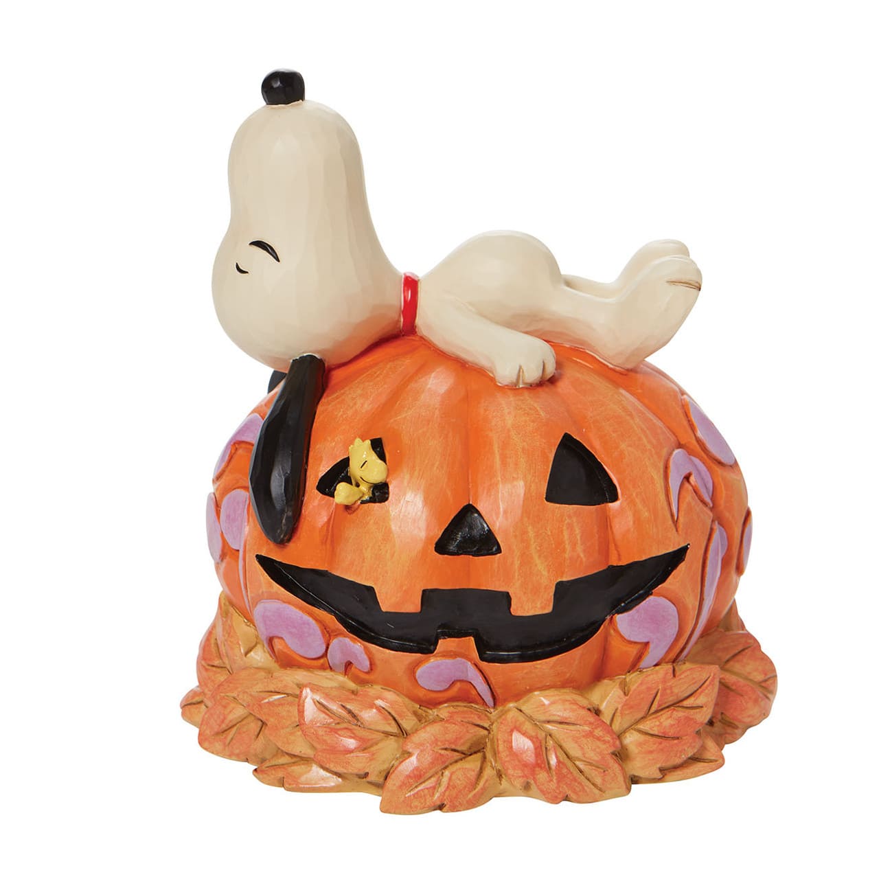 Jim Shore, Peanuts, Peanuts by Jim Shore, Snoopy, 6008966, Fall Vibes, Herbststimmung, Snoopy auf Kürbis, Peanuts by Jim Shore