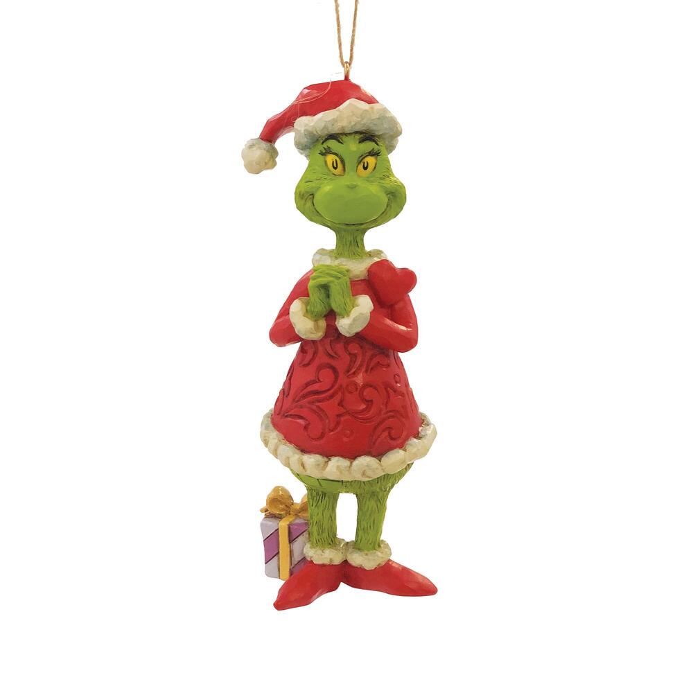 Grinch mit Herz Ornament / Grinch with Large Heart - Grinch by Jim Shore 6010784