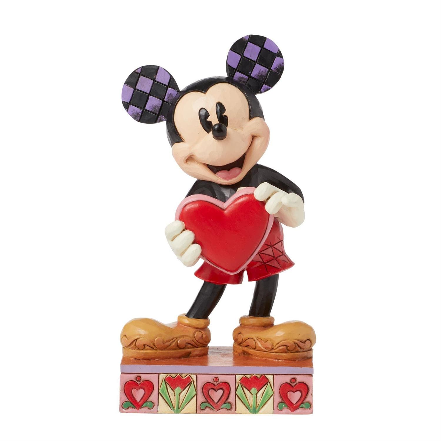 Jim Shore, Disney Traditions, Jim Shore Disneyfigur, A Love  Note, Mickey with Heart, Micky Maus mit Herz, Jiim Shore Figurine, 6016329, Micky Maus Figur