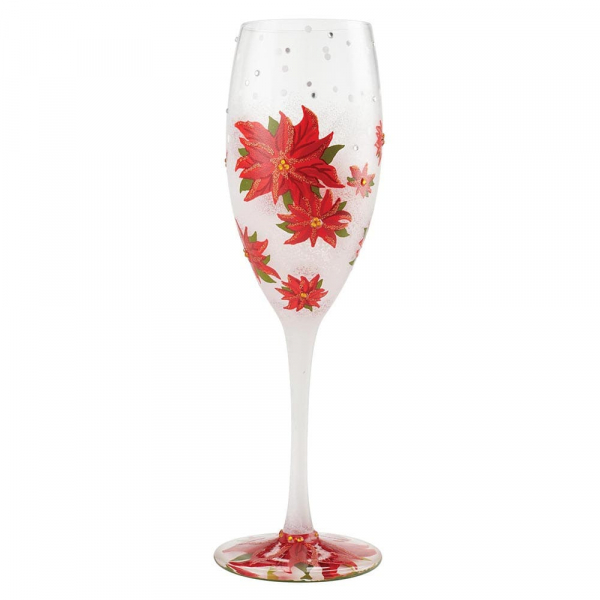 Lolita Weinglas, Lolita Weingläser, Lolita Gläser, Lolita Prosecco Glas, Lolita Sektglas, Poinsettias In The Snow, Weihnachtssterne im Schnee