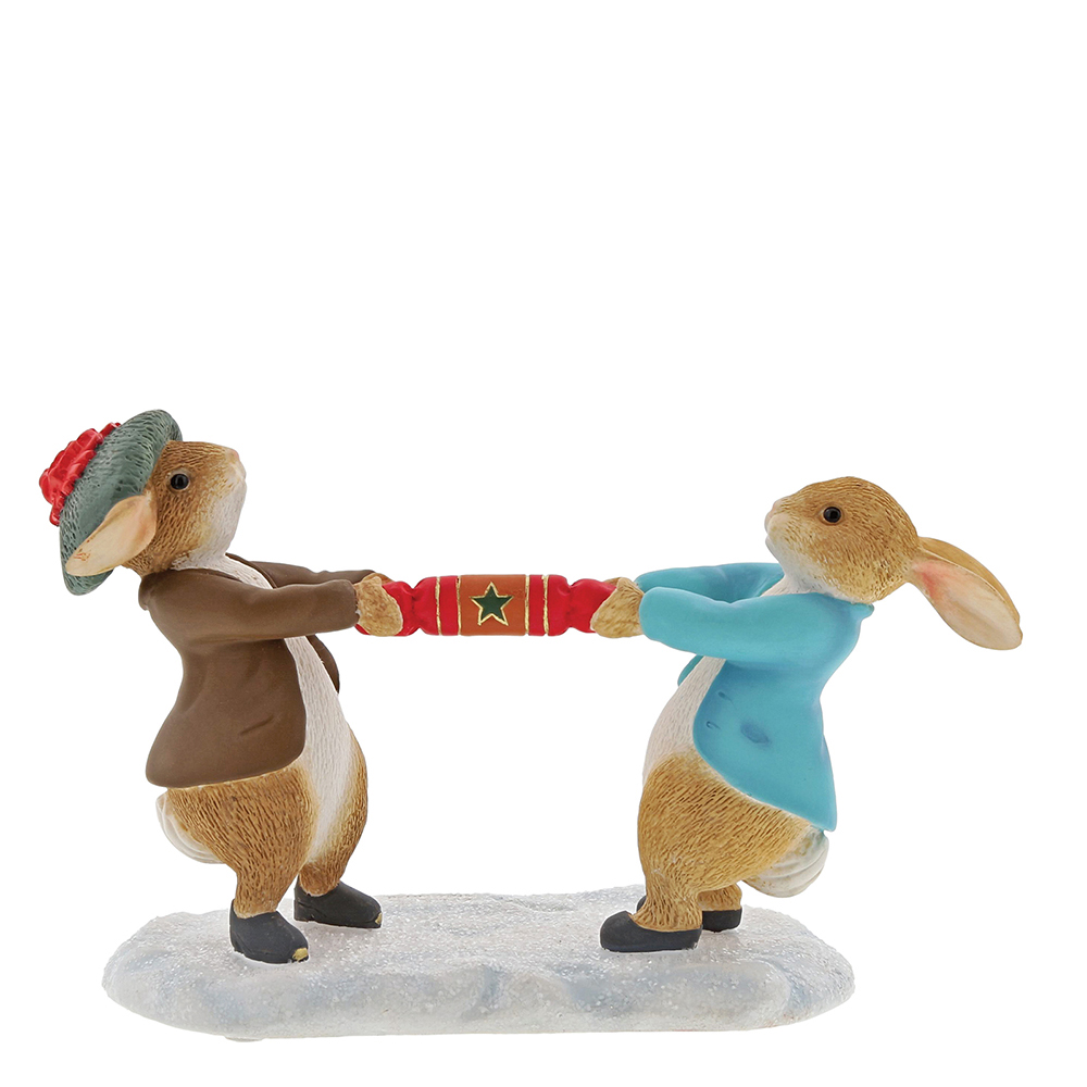 Beatrix Potter, Beatrix Potter Collection, Peter Rabbit, Benjamin Bunny, Flopsy, Jemima Puddle-Duck, Jeremy Fisher, A30180, Peter Rabbit and Benjamin Pulling a Cracker