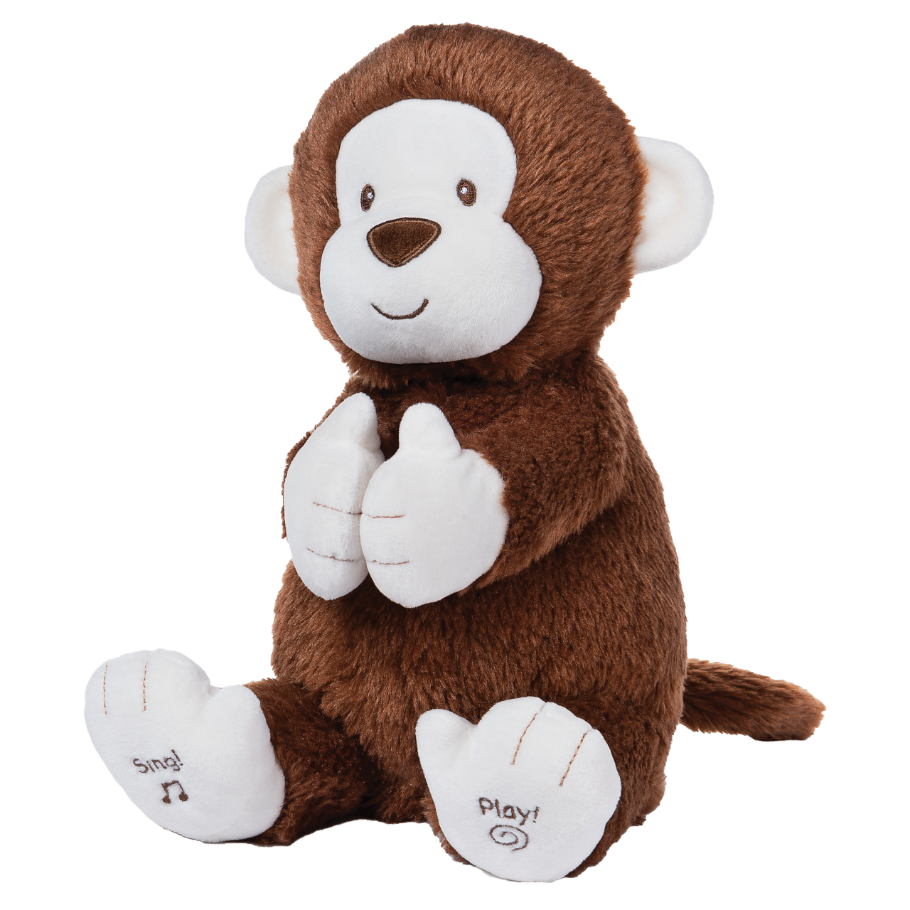 Gund, Gotta Getta Gund, Clappy The Animated Monkey, Clappy der Affe, Kuscheltier Affe, Plüschtier Affe, Stofftier Affe, Gund Stofftier, 6052184