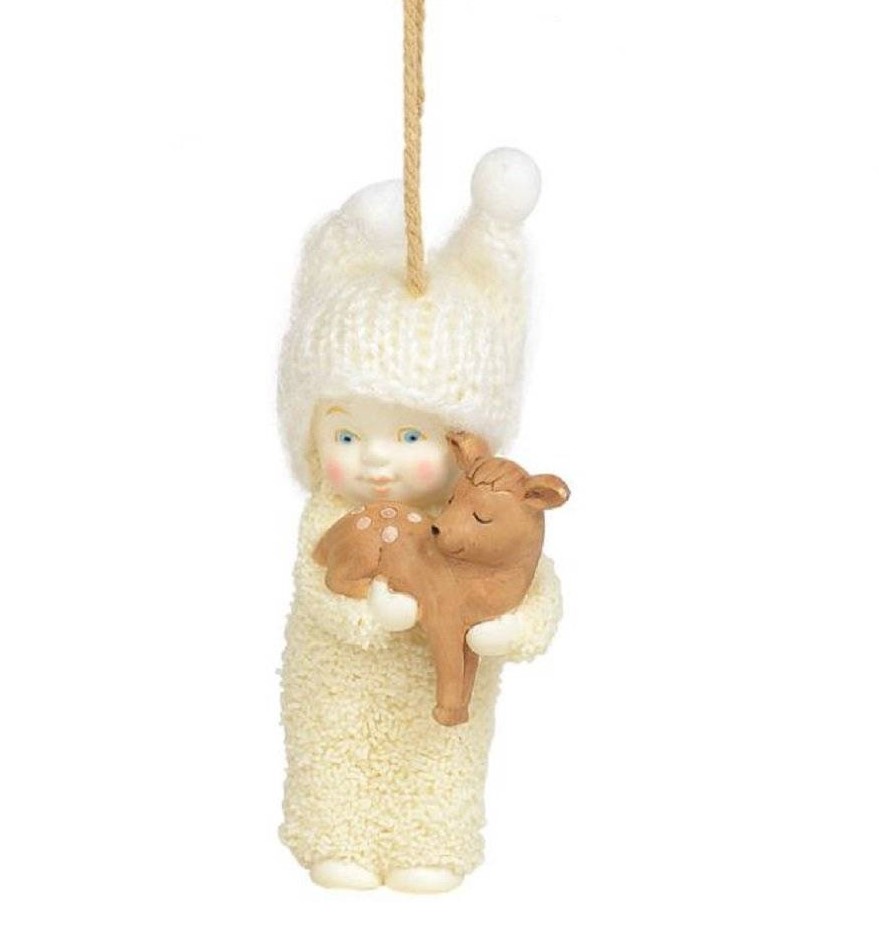 Snowbabies, Department 56, Kristi Jensen Piero, Peaceful Kingdom Deer, Rentier Ornament, Anhänger, Weihnachtsanhänger, 6003546