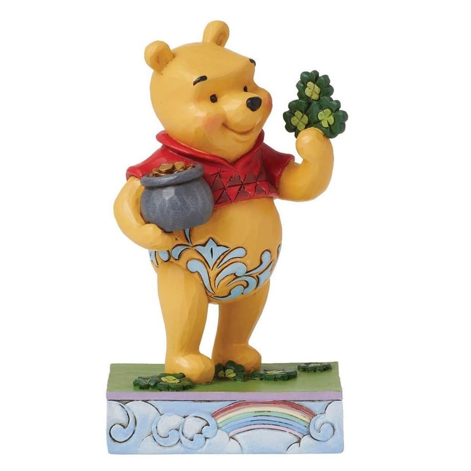 Lucky Ol' Bear Winnie Pooh mit Kleeblatt - Jim Shore Disney Traditions 6016335