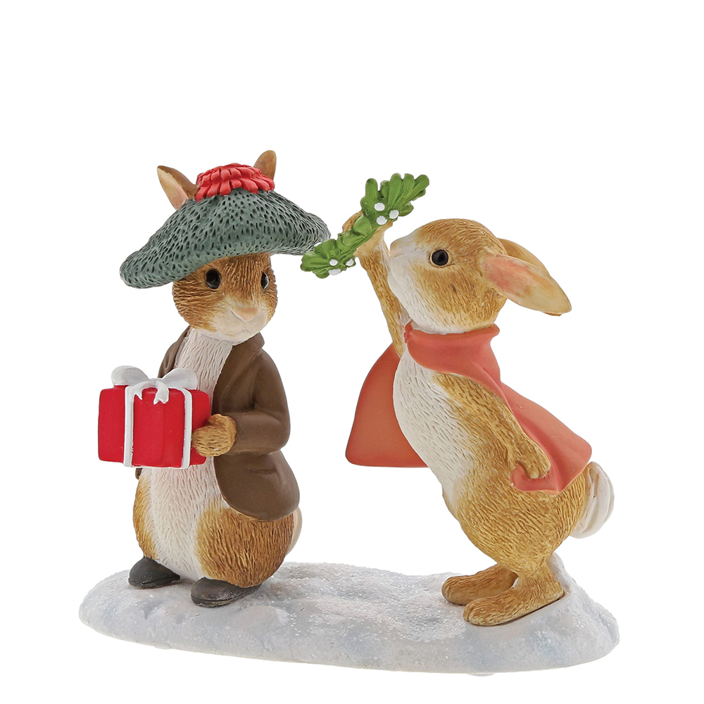 Beatrix Potter, Beatrix Potter Collection, Peter Rabbit, Benjamin Bunny, Flopsy, Jemima Puddle-Duck, Jeremy Fisher, A30181, Flopsy and Benjamin Bunny Under the Mistletoe