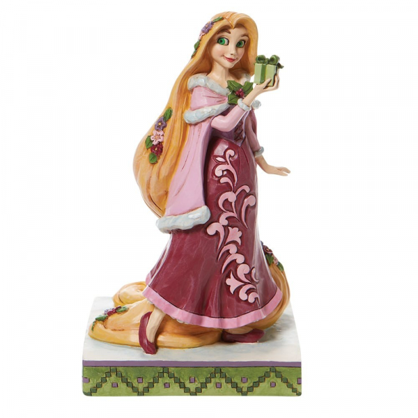 Disney Traditions, Jim Shore, Jim Shore Disney, Disney Traditions Collection, 6008981,  Gifts of Peace, Christmas Rapunzel, Rapunzel Weihnachtsfigur Jim Shore Disneyfigur, DIsney Traditions Figur, Disney Traditions Weihnachten, Jim Shore Weihnachten